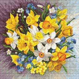 Kwiaty wiosny Bratki -