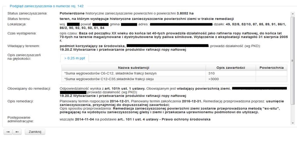Pytanie: Jak uzyskać dostęp do rejestru historycznych zanieczyszczeń powierzchni ziemi?