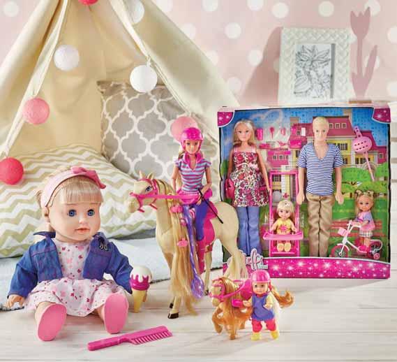 S U P E R O F E R T A TV BŁYSZCZĄCA KSIĘŻNICZKA CELESTIA MY LITTLE PONY TV Zestaw STEFFI Z CÓRKAMI STEFFI I EVI NA PRZEJAŻDŻCE KONNEJ - 89, zł Lalka interaktywna NATALIA ŁAKOMCZUSZEK z akcesoriami 69