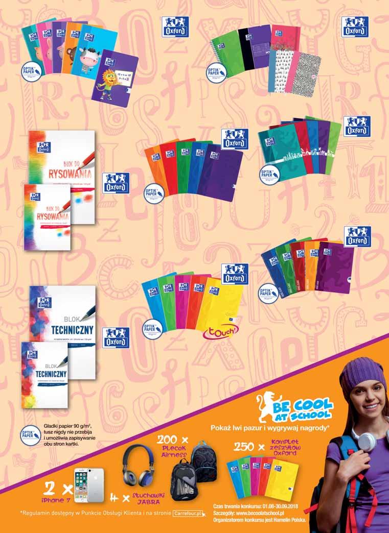 Zeszyt A5/16 kartek KIDS, LION A5/32 kartki - 3, linia podwójna kolorowa 3 49 Kalendarz szkolny różne wzory wym.