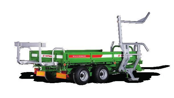 WÓZ STERTUJĄCY SIPMA WS 6510 DROMADER TRANSPORT BEL WOZEM STERTUJĄCYM SIPMA WS 6510 DROMADER Podwozie typu tandem (sztywne osie) oraz wzmocniona konstrukcja podnosi wytrzymałość i trwałość maszyny
