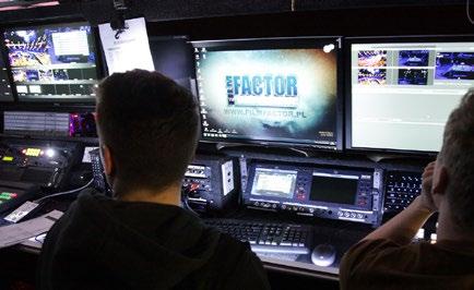 Porównanie właściwości technicznych dużych telewizyjnych wozów realizacyjnych z wozem HD2-Factor Technologia Ilość kamer HD2-FACTOR HD/SD do kilkunastu