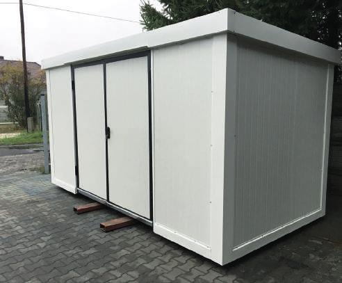 - wymiary wewnętrzne kontenera: 6000 x 5000 x 2300 mm - wymiary zewnętrzne kontenera: 6200 x 5200 x 2500 mm  KONTENER DO MAGAZYNOWANIA 10 SZT.