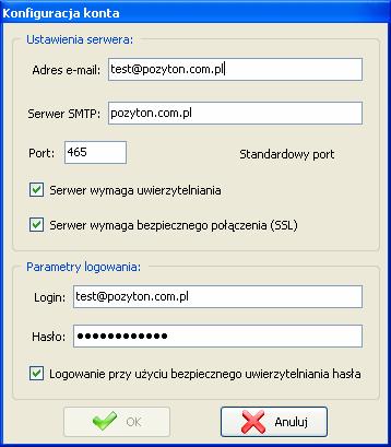 4.7 Konfiguracja serwerów FTP Rys. 11: Okno konfiguracji serwera SMTP Aby przystąpić do konfigurowania serwerów FTP naleŝy wybrać z menu Konfiguracja -> Serwery FTP... lub przycisk na pasku narzędzi.