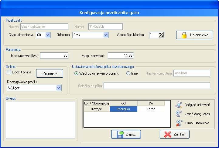 Rys. 40: Okno edycji