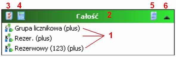 Pozwala na dodanie nowej grupy opartej na wybranym sumatorze KWMS-3. UŜytkownik zostanie poproszony o wybranie z listy sumatora KWMS-3.
