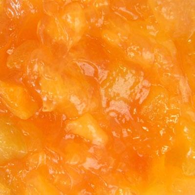 Nadzienie morelowe Premium 50% owoców Produkt o odpowiedniej gęstej konsystencji oraz intensywnym smaku i naturalnym morelowym kolorze z dużą zawartością owoców 50%