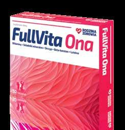 aksamitki wzniesionej (Tagetes erecta) w tym: luteina zeaksantyna 25 mg 5 mg 1 mg Witamina C 80 mg (100%) Niacyna 16 mg (100%) Witamina E** 6 mg (50%) Kwas pantotenowy 6 mg (100%) FullVita Pregna DHA