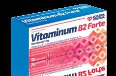(%RWS*) Witamina B 6 10 mg (714%) 50 tabletek EAN: 5902666650245 Nr towaru: 118037 50 tabletek EAN: 5902666650238 Nr towaru: 118035 Vitaminum B2 Forte Vitaminum B2 Forte zawiera