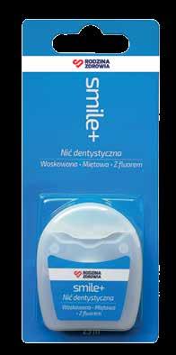 Produkty higieniczne smile+ Nić dentystyczna Nić dentystyczna pomaga w utrzymaniu prawidłowej higieny jamy ustnej.