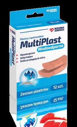 Plastry MultiPlast Uniwersalne MonoPlast Delikatny Plastry Plastry MultiPlast Uniwersalne: polecane są dla całej rodziny do opatrywania skaleczeń i drobnych ran, sprawdzają się w codziennych