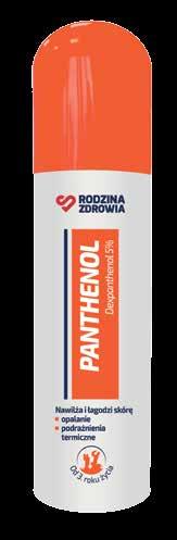 Kosmetyki Kosmetyk Panthenol 5% Pianka polecana dla całej rodziny, nawilża i łagodzi skórę przy podrażnieniach termicznych. Może być stosowana u dzieci od 3. roku życia.