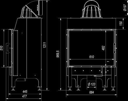 мм, с заслонкой kw 7 11 200 200 ~80% 0,1% O ~81% 0,1% 245 285 kg 110 134 400 400 <kw< 39 614,4 Stal