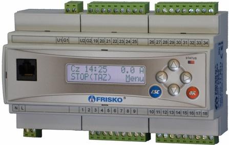 OBSŁUGA Regulator ma podświetlany wyświetlacz LCD 2x16 znaków oraz klawiaturę składającą się z 6 przycisków. W prawym górnym rogu pulpitu znajduje się dioda statusowa.