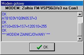 20 Instrukcja instalatora CA-5 Po otwarciu okna Modem nale y z listy wybra odpowiadaj cy nam typ modemu lub klikn na przycisk!
