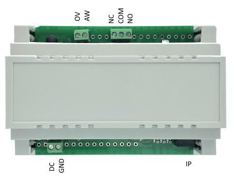 Zasilanie Piny DC i GND Pobór prądu Wyjście przekaźnikowe Złącze 10 /11/12 NO/COM/NC Wyjście awaryjne Pin AW Wyjście ogólnego przeznaczenia Pin OV Dane techniczne/opis pinów 7.