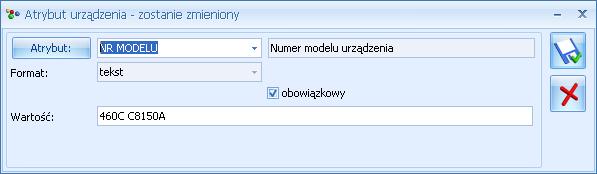 - Zapisz zmiany, - Anuluj zmiany. Przyciski zostały opisane szczegółowo w rozdziale Standardy w programie. 4.4.2.