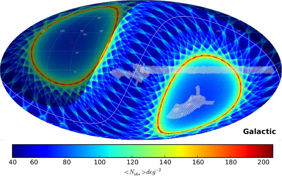 1700deg2 Disk Fields Bulge and Sgr dsph Fields Number of Gaia observations after 5 years Supernovae