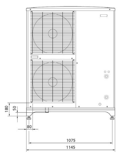 14511, przy A7/W35) Moc grzewcza maksymalna (wg EN 14511, przy A7/W35) kw 0,5 0,83 1,09 1,45 kw 2,67 3,86 5,21 7,03 kw 7,06 9,25 12,5 16,87 COP (wg EN 14511, przy A7/W35) - 5,32 4,65 4,78 4,85 Pobór