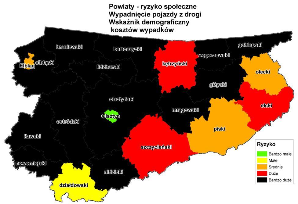 Unormowane ryzyko społeczne, wypadnięcie