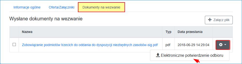właściwego systemu teleinformatycznego Zamawiającego: 6.