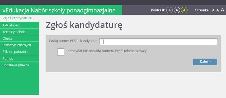 Niedostarczenie wniosku do szkoły ponadgimnazjalnej pierwszego wyboru w określonym terminie spowoduje, że kandydat nie będzie brał udziału w rekrutacji.