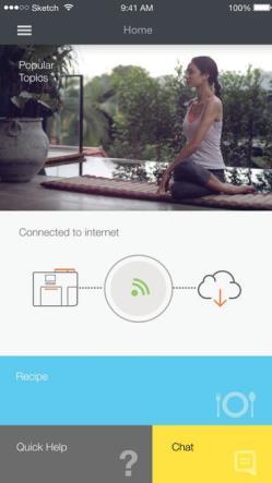 4 Po pomyślnym nawiązaniu połączenia na ekranie aparatu Rotimatic pojawi się komunikat Połączono (Connected).