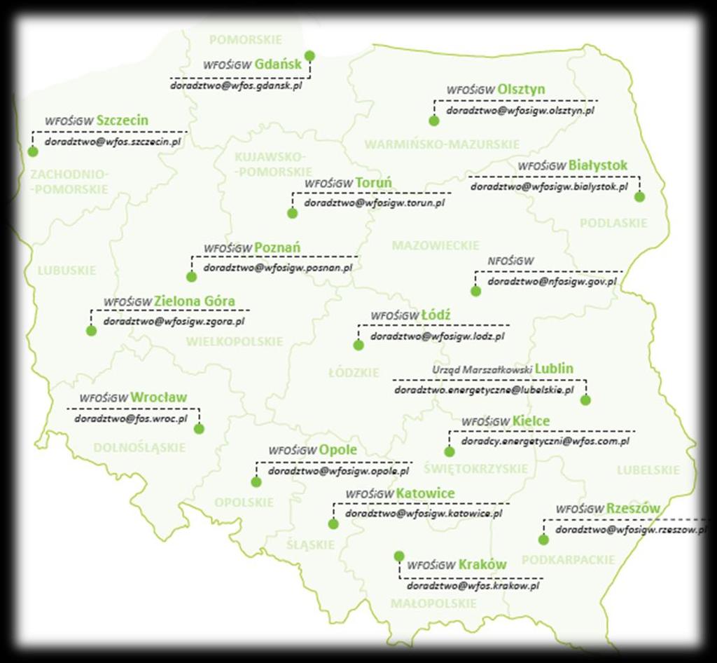 Struktura zarządzania Projektem Doradztwa Energetycznego Finansowanie w ramach Programu Operacyjnego Infrastruktura i Środowisko na lata 2014 2020 I Oś Priorytetowa Zmniejszenie emisyjności