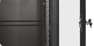 bocznych w drzwiach możliwość zamontowania dodatkowych wentylatorów w suficie dostępne kolory: Szafa S8142 / S8842 Szafy Rack 19"