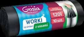 Bardzo wytrzymałe Worki na śmieci z uszami Worki na