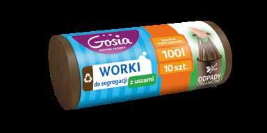 Liczba sztuk w kartonie: 12 ODPADY ORGANICZNE SZKŁO SPRZĄTANIE Worki do segregacji LDPE z uszami