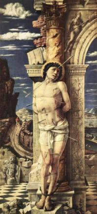 W twórczości Mantegni widać dokładną znajomość antyku. Jego mecenasem w Mantui była rodzina.