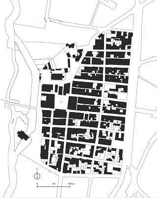 100. Miasto Sauveterre-de-Guyenne plan miasta