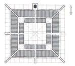 Ryc. 178. Frampol schemat układu przestrzennego miasta. Ryc. 179 Frampol schemat zabudowy miasta. Ryc. 180. Frampol widok satelitarny miasta.