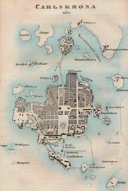 Ryc. 191. Karlskrona plan miasta pochodzący z XVIII w.