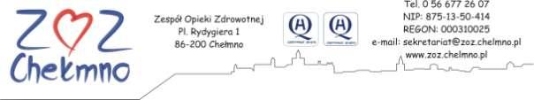 N/Znak: ZOZ.XVI-34/2018 Chełmno, 27.08.2018 WYJAŚNIENIA TREŚCI SPECYFIKACJI ISTOTNYCH WARUNKÓW ZAMÓWIENIA Zespół Opieki Zdrowotnej w Chełmnie działając na podstawie art. 38 ust.