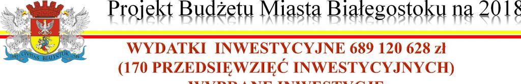 Budowa 10 głównych ciągów komunikacyjnych w mieście na kwotę 444 426 938 zł.