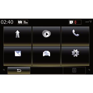 OPIS OGÓLNY (2/2) Menu System nawigacji Multimedia Menu System nawigacji Multimedia Telefon Telefon Aplikacje Aplikacje Pojazd System Pojazd System N Połącz P Q R Ekran menu Zależnie od menu, na