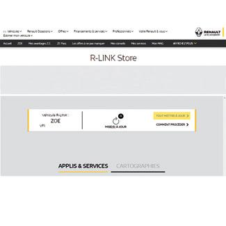 R-LINK STORE (4/5) 4 STRONA GŁÓWNA/KATALOG MOJE APLIKACJE I USŁUGI Pomoc 3 Wyszukiwanie aktualizacji Połączyć się z kontem My Renault, wybrać Dostęp do wszystkich moich usług, następnie Zarządzanie