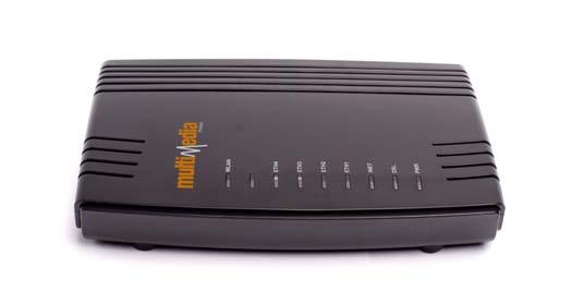 MULTIMEDIA Internet 2. Budowa modemu ADSL WiFi 2.1. Przedni panel Przedni panel modemu ADSL zawiera zestaw diod opisujących status urządzenia.