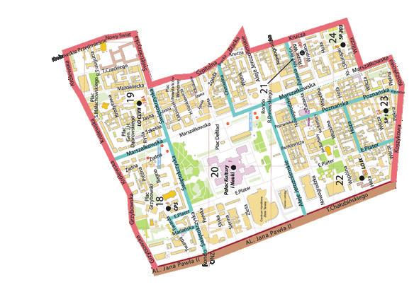WRZESIEŃ 2018 7 Okręg wyborczy nr II dokończenie 29 30 31 32 al. 3 Maja: cała, ul. I. Potockiego: cała, ul. Ludna: 4, ul. Solec: 24, 28, 30, 30a, 36, 38, 79, 79a, 83, 85 ul. św. F. Salezego: cała, ul.