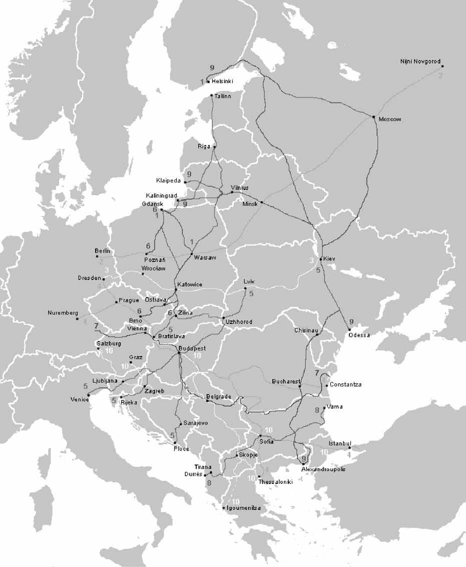 Europy uznano za wystarczającą, zaś zaplecze krajów środkowo-wschodniej Europy planowano modernizować i rozwijać.