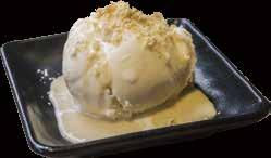 na bazie miso ice-cream served with a salty caramel