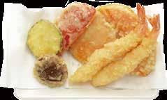 ziemniak, cukinia, papryka tempura / two shrimps, shiitake mashroom, pumpkin, sweet potato,