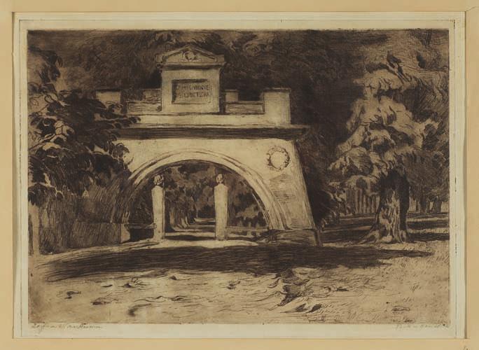 65. Zofia StAnKIEWIcZ (1862-1955) PArK W KOńSKICH Akwaforta, sucha igła, mezzotinta, papier, 22 x 27,3 cm, sygn. l.d.: Zofia Stankiewicz, p.d.: Park w Końskich.