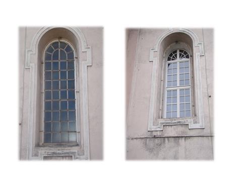 Zdjęcie nr 10: Okna kościoła przed i po renowacji (fot.