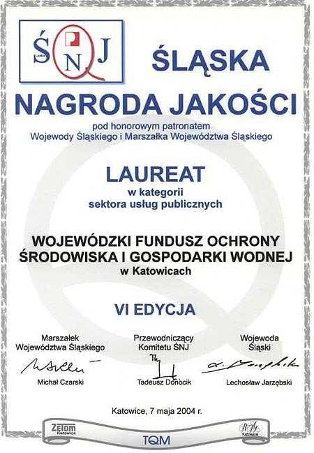 o stan środowiska. Polityka środowiskowa jest realizowana w sposób zintegrowany z Polityką jakości.
