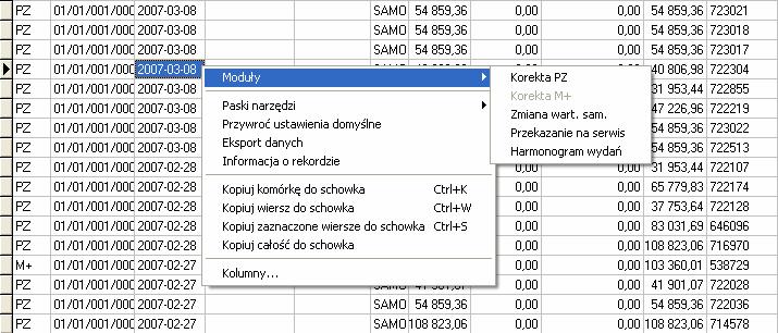 Dokumenty z przełącznikami zatwierdzone, niezatwierdzone, wszystkie pozwalającymi na zafiltrowanie listy dokumentów na odpowiadające im grupy.