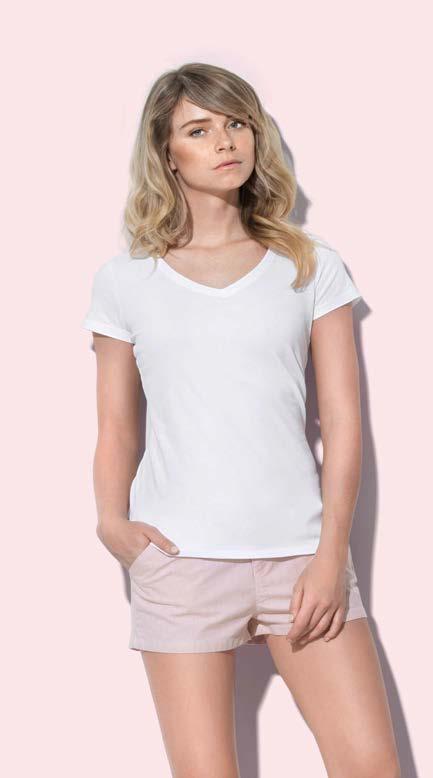 Mieszanka bawełny i elastanu 3 3 ST9 6 1 0 ST9 7 1 0 C L I V E & C L A I R E V - neck T-shirt V-neck dla kobiet i mężczyzn Męskie: S 2XL Damskie: S XL 170 g/m 2 24 BODY FIT 95% bawełny czesanej