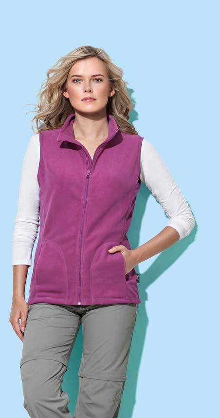 70 Mikropolar ST5010 ST5110 Active Fleece Vest Kamizelka polarowa dla kobiet i mężczyzn Męskie: S 2XL Damskie: S XL 220 g/m 2 24 REGULAR FIT 100% poliestru; dzianina mikropolar z powłoką